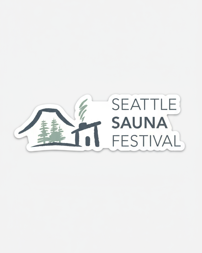 Seattle Sauna Festival Die Cut Sticker