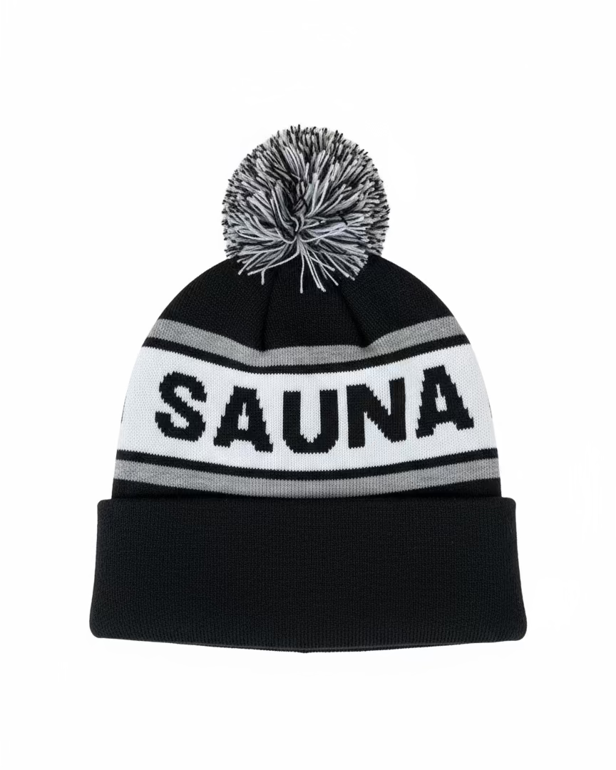 Seattle Sauna Festival Pom Beanie